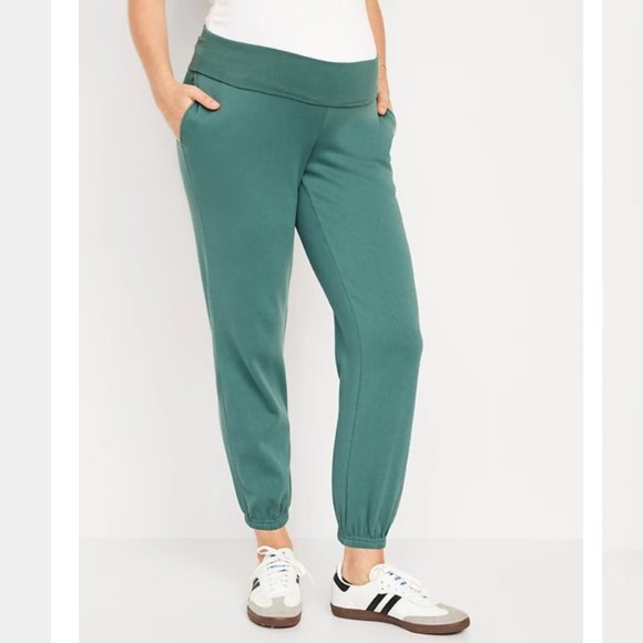 Old Navy Pants - Old Navy XS Maternity Rollover-Waist Jogger Sweatpants